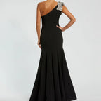 Rhinestone Embellished Fitted Mermaid Gown