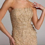 Strapless Heavily Beaded Mermaid Dress