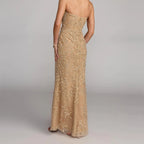 Strapless Heavily Beaded Mermaid Dress